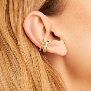 MEJURI Duet Ear Cuff | 18k gold